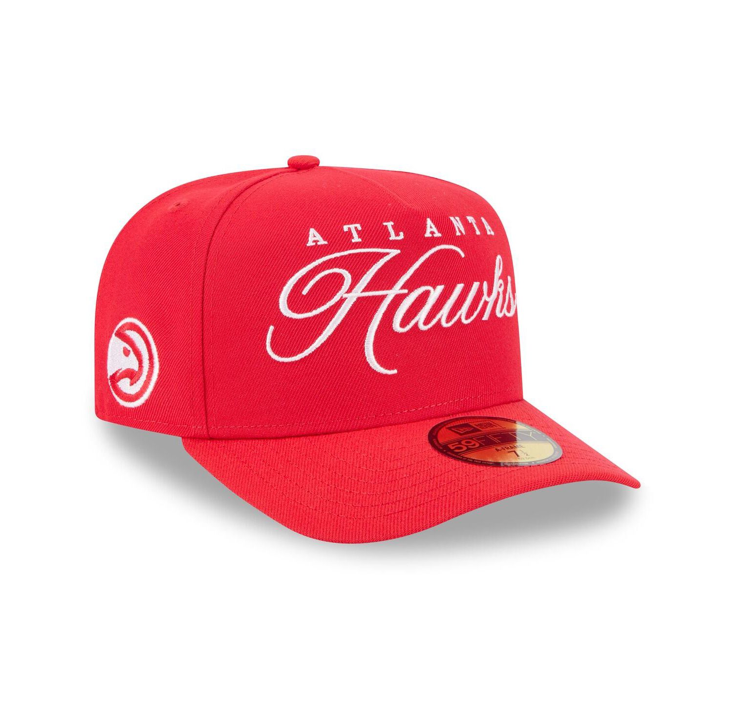 Men's Red Atlanta Hawks 2025 NBA Draft A-Frame 59FIFTY Fitted Hat