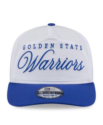 Men's White/Royal Golden State Warriors 2025 NBA Draft On-Stage Nylon 19TWENTY Adjustable Hat