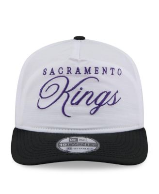 Men's White/Black Sacramento Kings 2025 NBA Draft On-Stage Nylon 19TWENTY Adjustable Hat