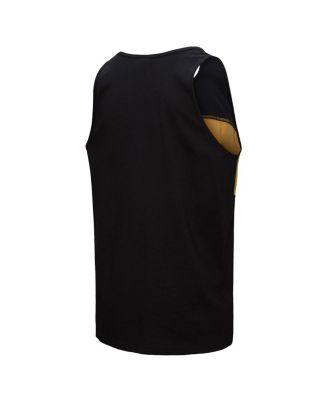 Men's Black New Orleans Saints Retro Color Block Tank Top