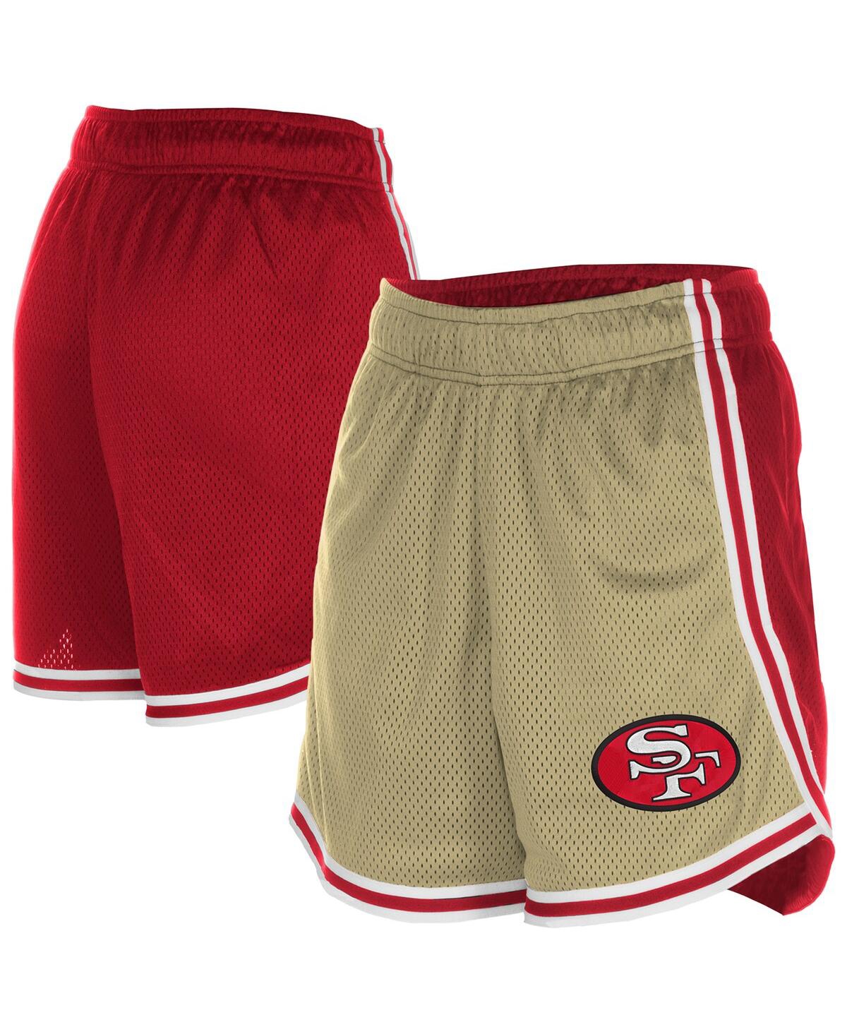 Women'sÂ Gold/Scarlet San Francisco 49ers Throwback Sport Classics Mesh Shorts - Gold, Scarlet