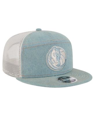Men's Dallas Mavericks Adventure Denim Split Panel 9FIFTY Snapback Trucker Hat