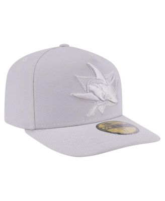 Men's Gray San Jose Sharks Color Pack A-Frame 59FIFTY Fitted Hat