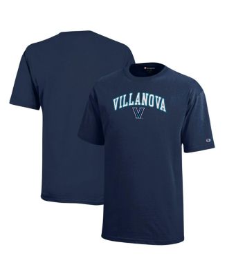 Champion - Big Boys and Girls Navy Villanova Wildcats Arch Over Logo T-Shirt