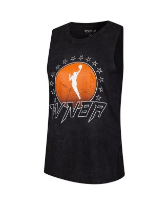 Women's&nbsp;Black WNBA Rock Roll Collection Turner Mineral Wash Tank