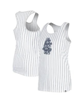 New Era - Women's&nbsp;White Chicago Cubs Gameday Pinstripe Tank Top