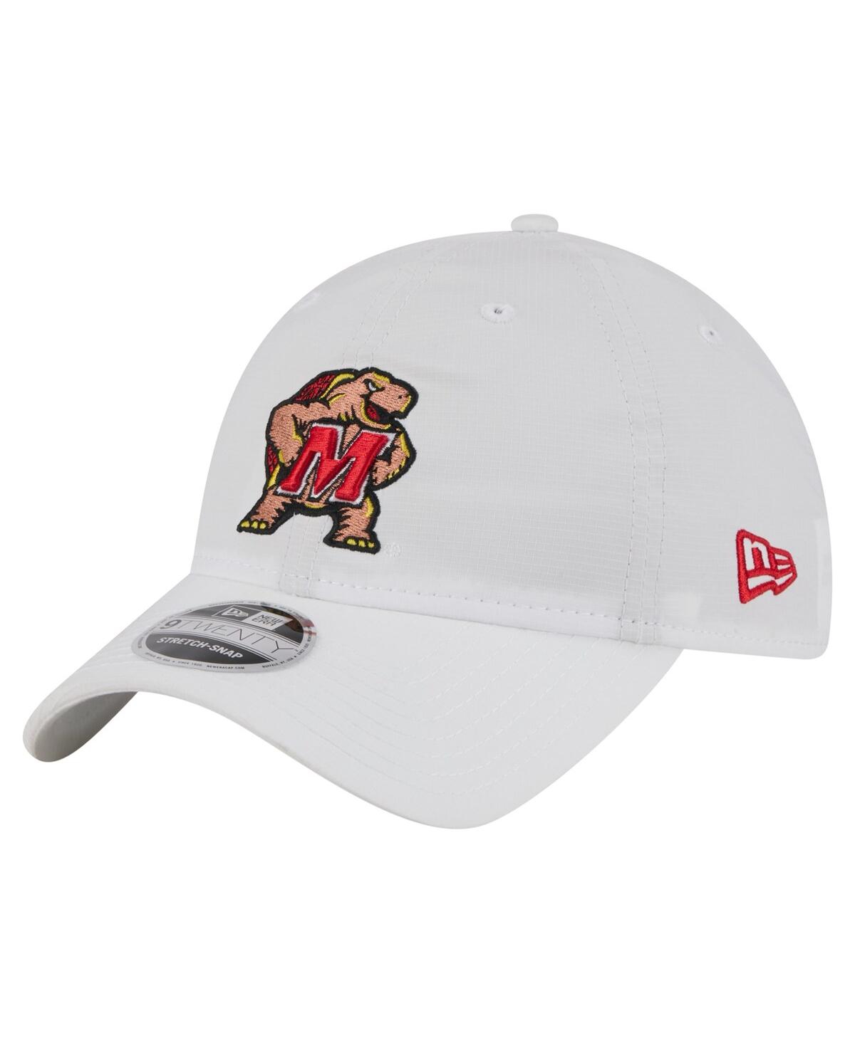 Men's White Maryland Terrapins Active Ripstop 9TWENTY Adjustable Hat - White