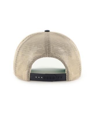 Men's Navy Michigan Wolverines Pomona Mesh Hitch Adjustable Trucker Hat