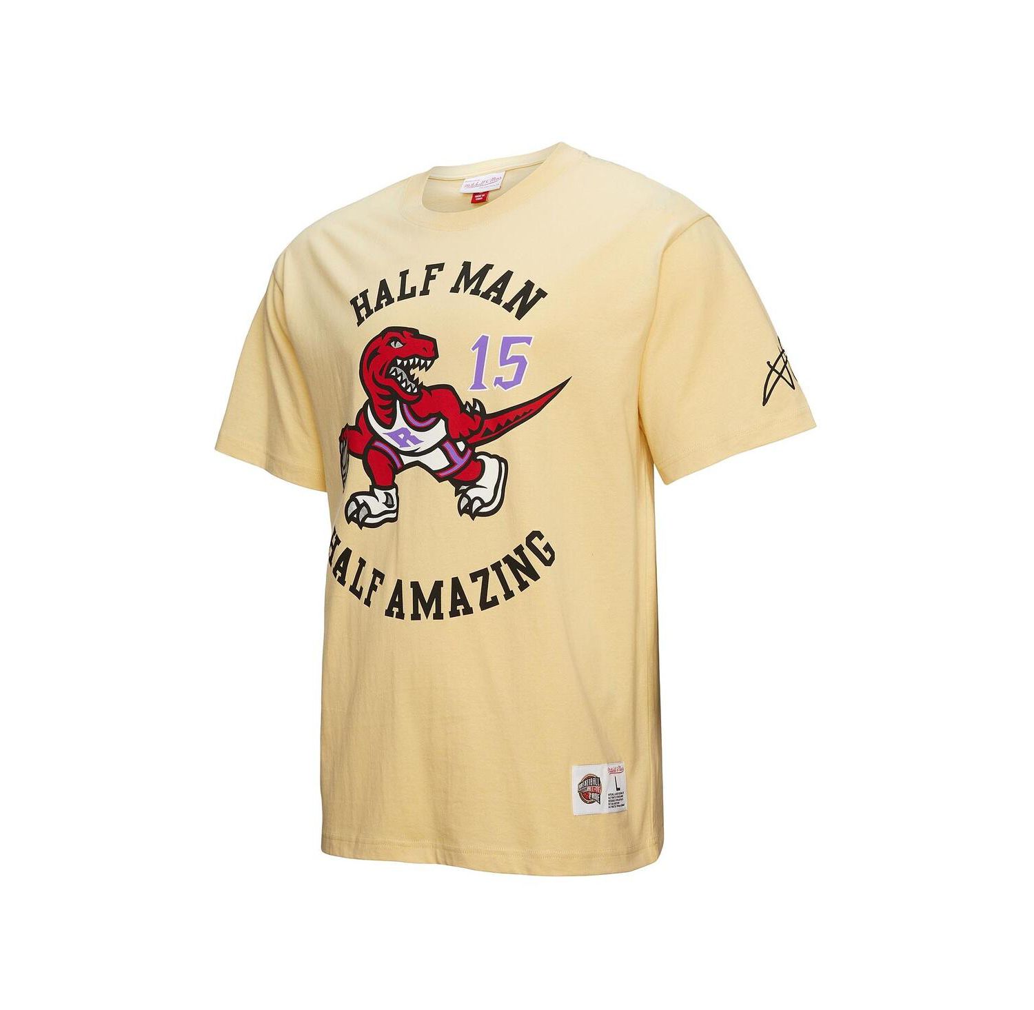 Men's Vince Carter Cream Toronto Raptors Premium T-Shirt