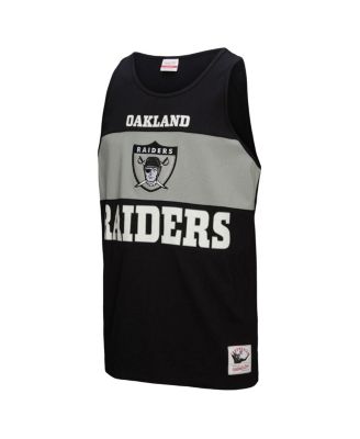 Men's Black Oakland Raiders Retro Color Block Tank Top