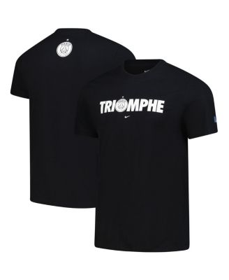 Nike - Men's Black Paris Saint-Germain 2025 s of Europe Triomphe T-Shirt