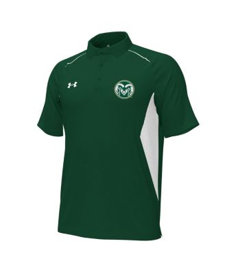Men's Green Colorado State Rams Sideline Title Performance Polo Shirt