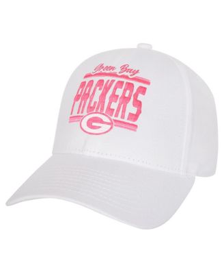 Outerstuff - Big Girls Green Bay Packers All White Structured Adjustable&nbsp;Hat