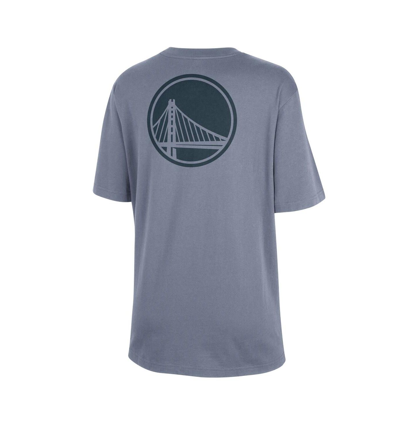 Женская футболка Jordan Ash Golden State Warriors Courtside Statement Edition Boyfriend — фото 2