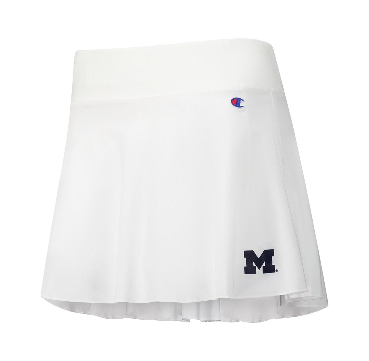 Women's White Michigan Wolverines Tailgate Soft Touch Skort