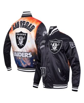 Pro Standard - Men's Black Las Vegas Raiders Sublimated Satin Full-Snap Jacket