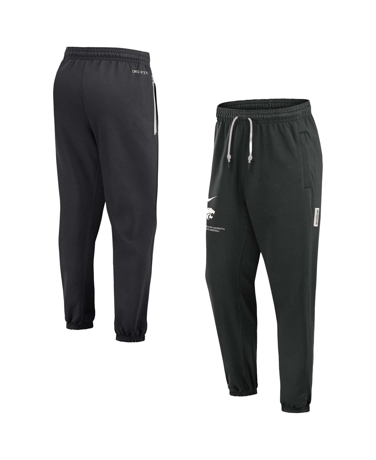 Men's Black Kansas State Wildcats Travel Performance Pants - Black