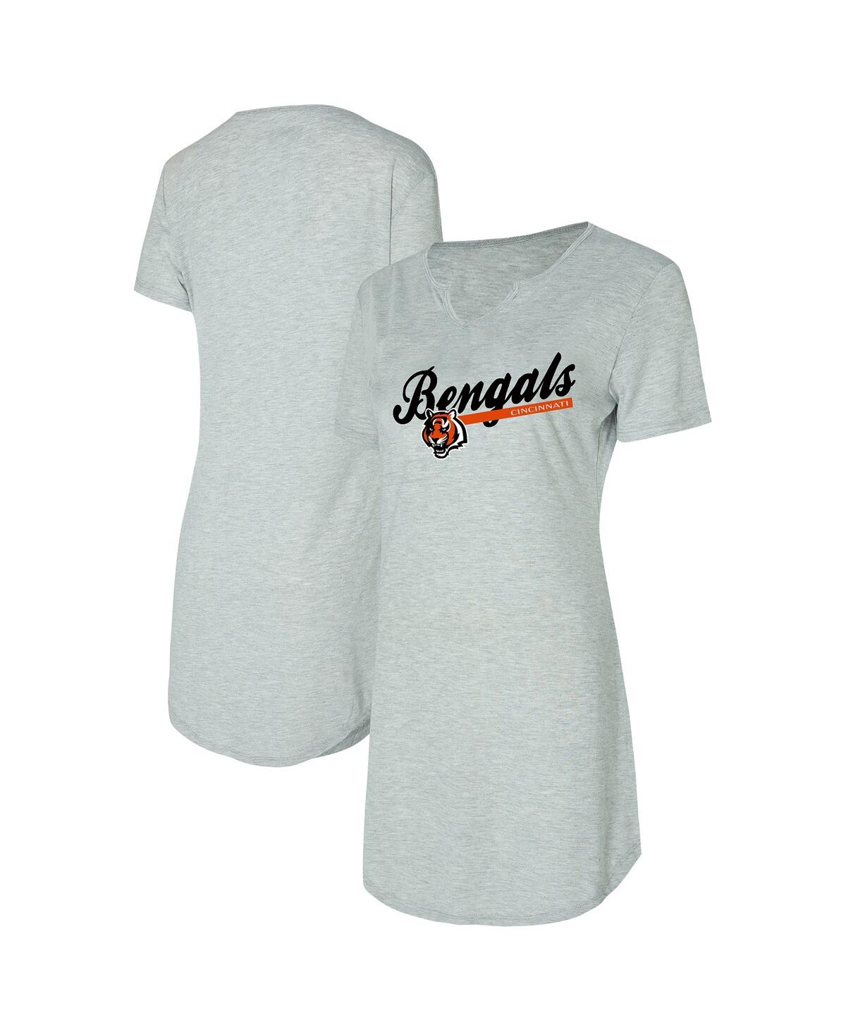 Women's Gray Cincinnati Bengals Petition Knit Nightshirt - Gray