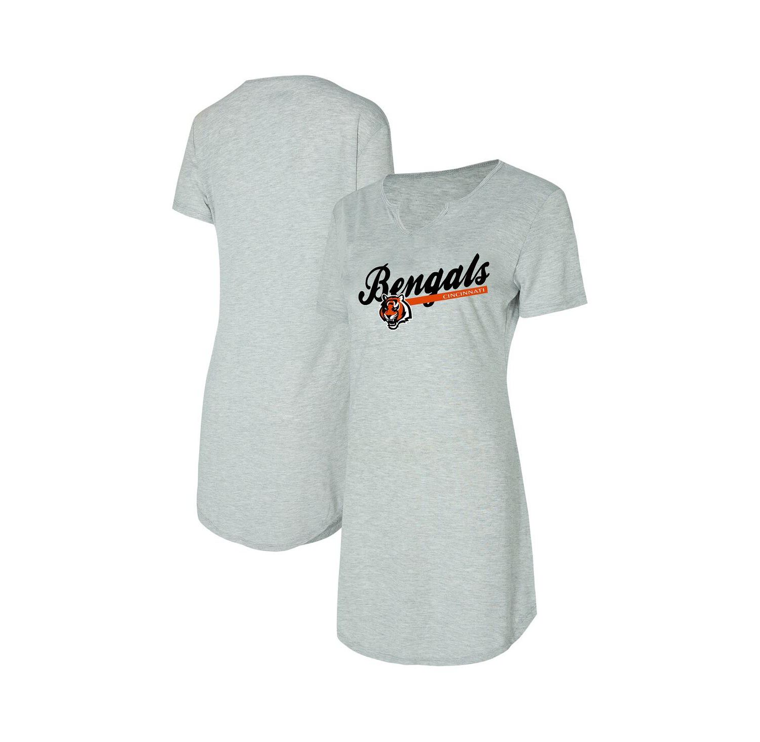 Women's Gray Cincinnati Bengals Petition Knit Nightshirt