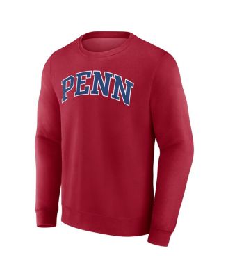 Men's Red Pennsylvania Quakers Short Name Pullover Sweatshirt