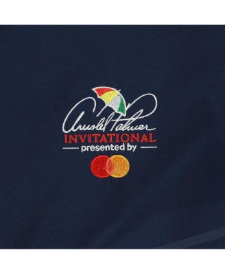 Men's Navy Arnold Palmer Invitational Short Sleeve Zephyr Quarter-Zip Windbreaker