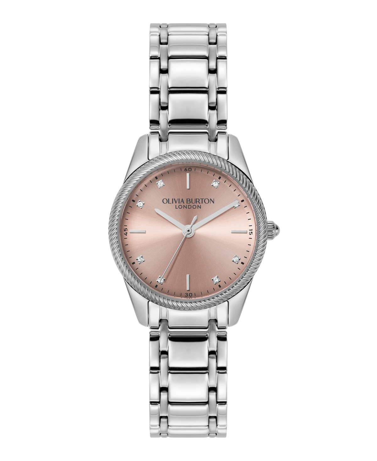 Women's Egerton Silver Tone Stainless Steel Bracelet Watch, 28mm - Silver