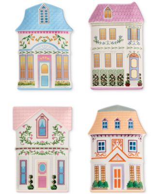 Lenox - Village 2nd Edition House Accent Plates, Set of 4