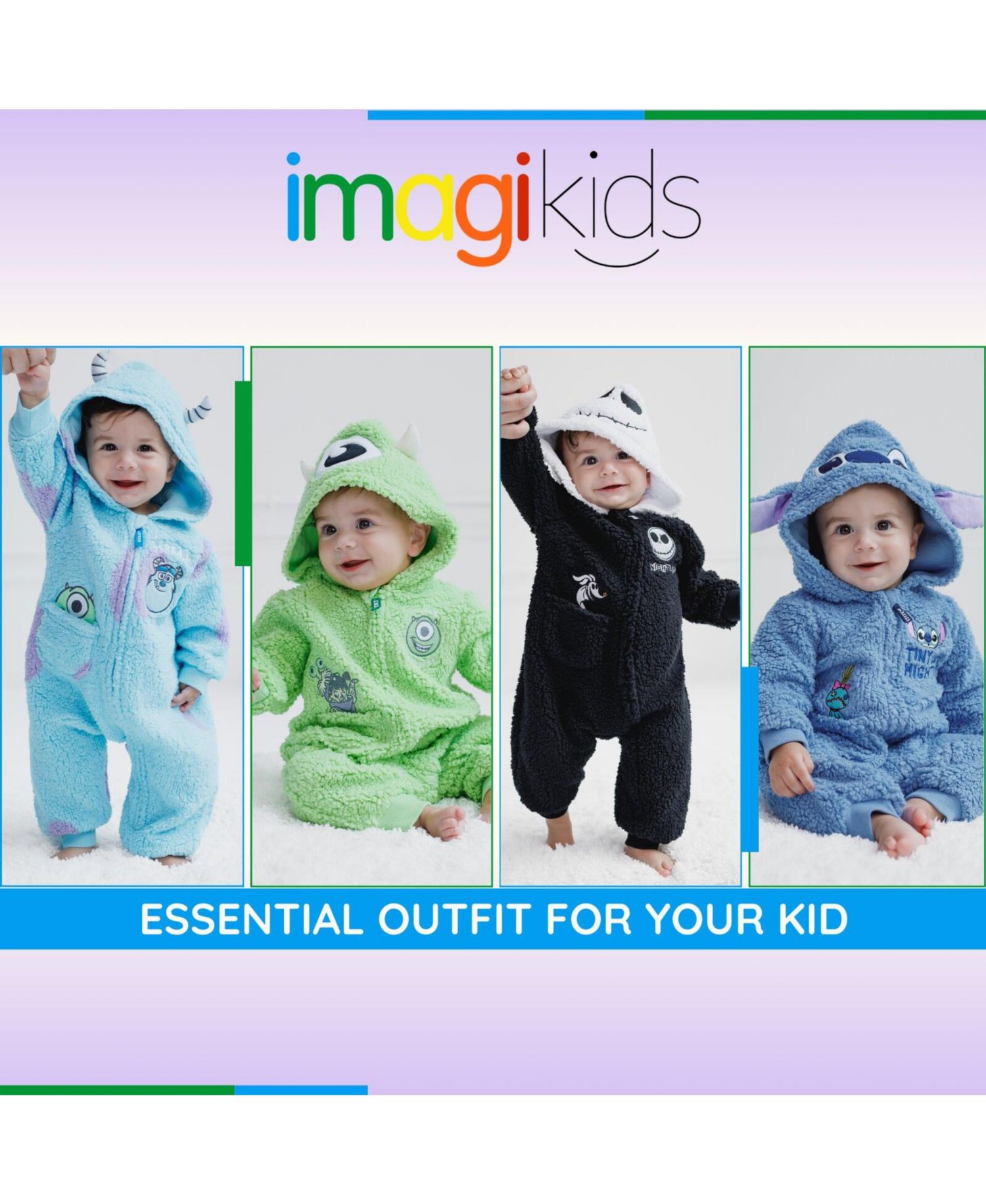 Baby Boys Cozy Faux Sherling Zip Up Cosplay Coverall Newborn to (Newborn - 24 Months)