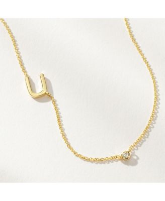 Uncommon James 14k Gold-Plated Personalized Touch Initial Necklace - Gold u 62$