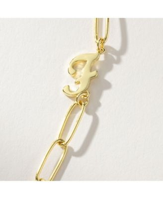 14k Gold-Plated Cursive Initial Necklace