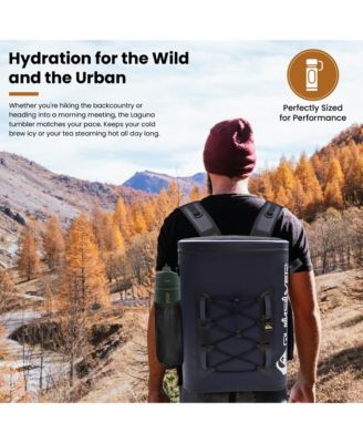 Laguna Triple-Walled Stainless Steel Insulated Tumbler with Straw and Handle, 12-Hour Cooling