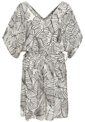 Women's Palm Print Cover up Beach Dress