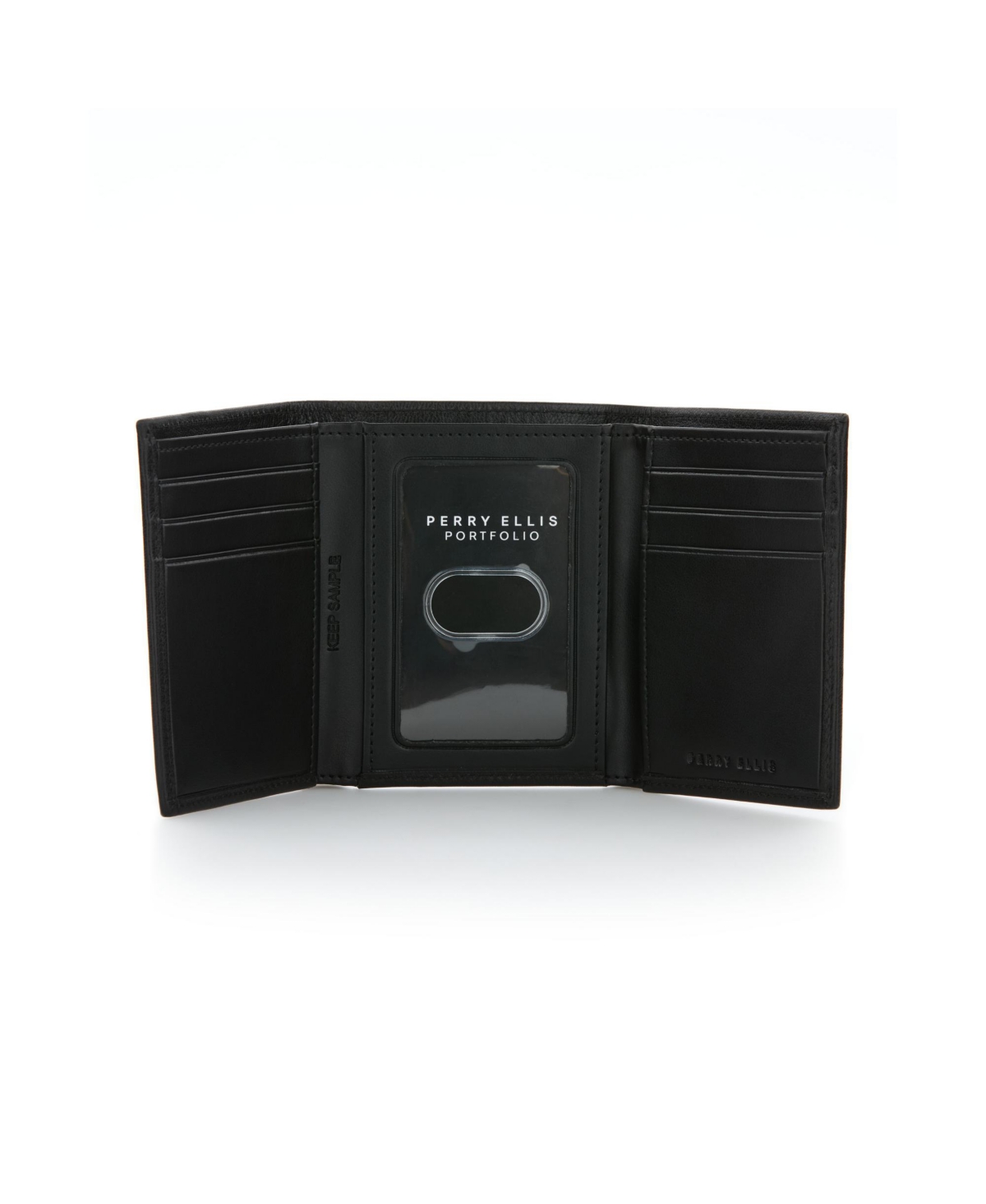 Perry Ellis Portfolio Men's Trifold Wallet In Black