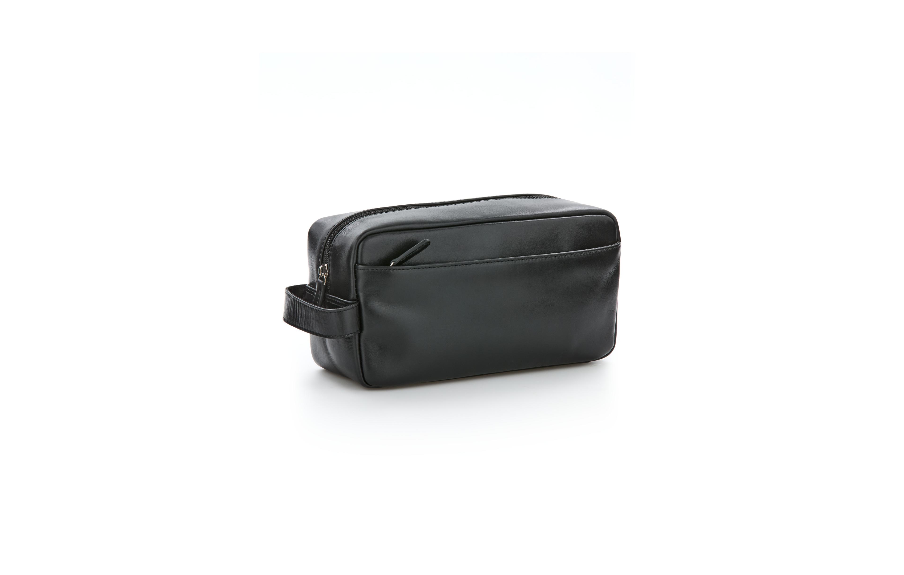 Perry Ellis Portfolio Men's Leather Travel Kit