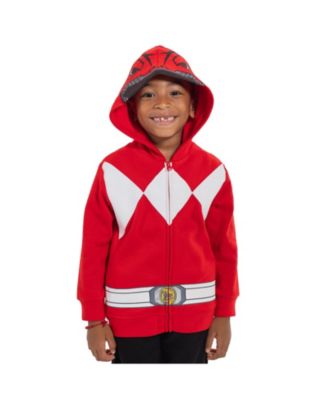 Blue Ranger Red Ranger Black Ranger Fleece Zip Up Hoodie Toddler| Child  Boys