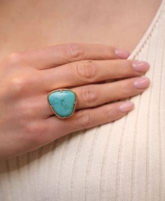 18K Gold Plated Turquoise Solstice Ring