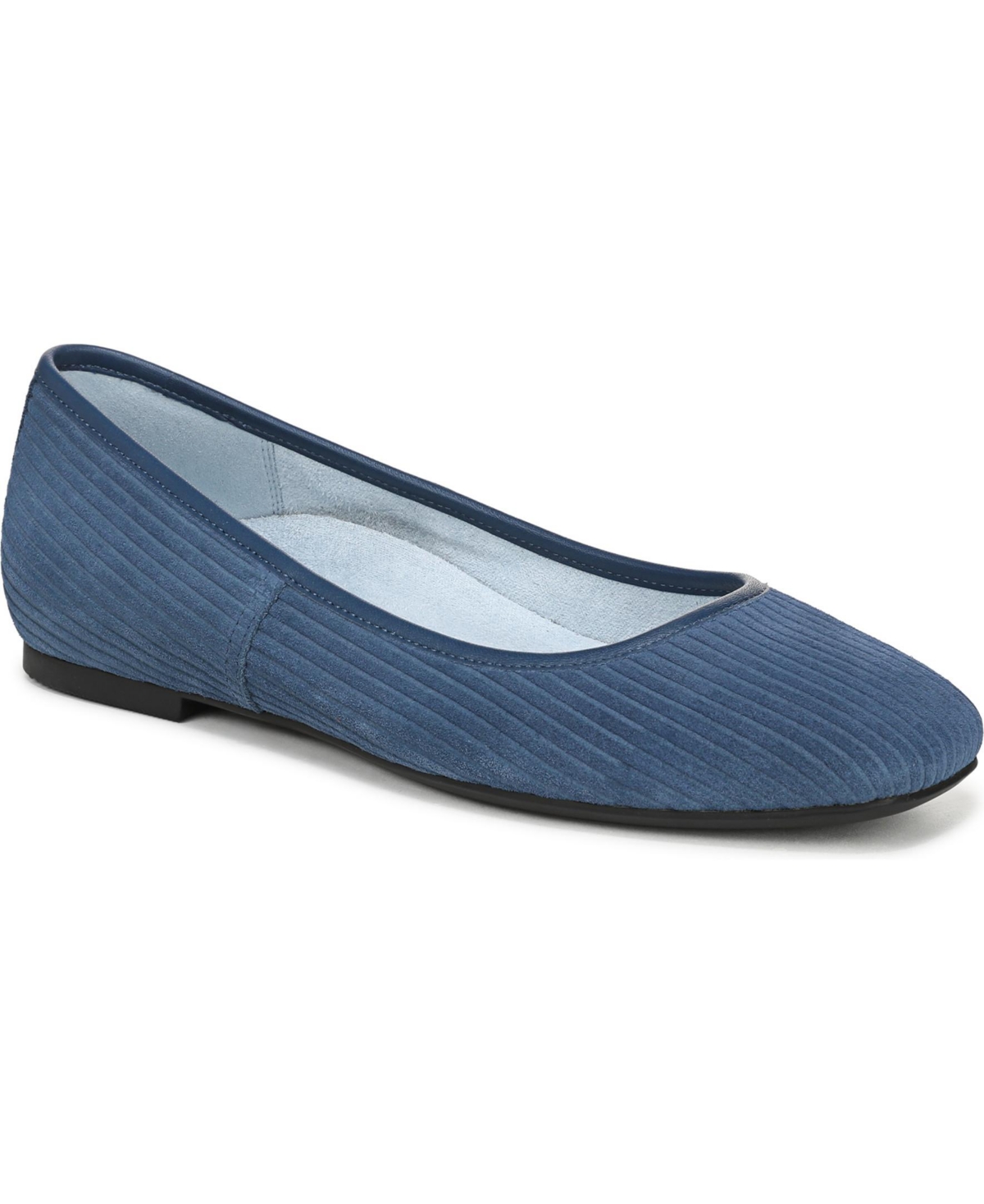 Womens Orinda Ballet Flats - Dark denim suede
