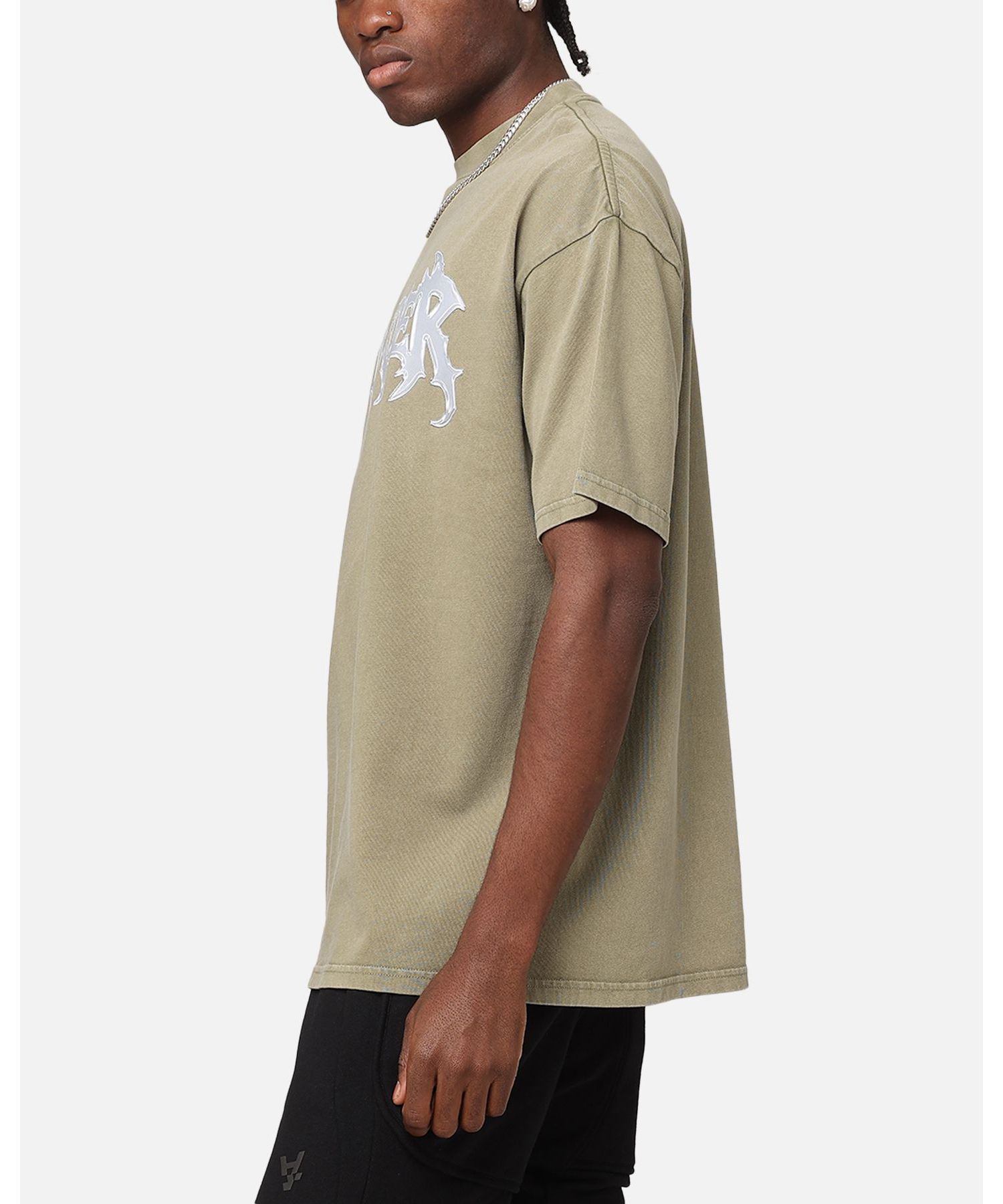 Men's New Dawn Mock Neck T-Shirt - Beige M