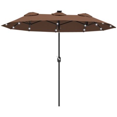 9.7' Double-sided Patio Umbrella with Tilt