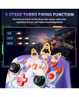 Wireless Switch 2 Controller for Nintendo Switch/Lite/OLED, Mouse Touch Back Buttons, Extra Pro Controller with Wake, Programmable, Turbo Function