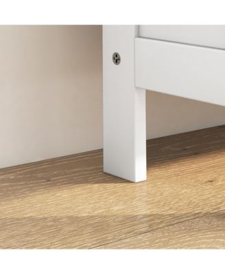 Modern Shoe Cabinet with 3 Flip Drawers for 6 Pairs,