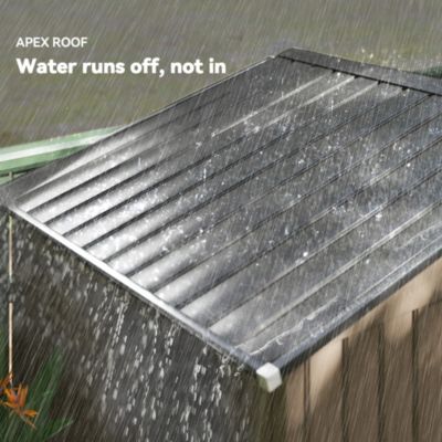 7&#39; x 4&#39; Storage Shed Garden Tool House w/ Vents Doors