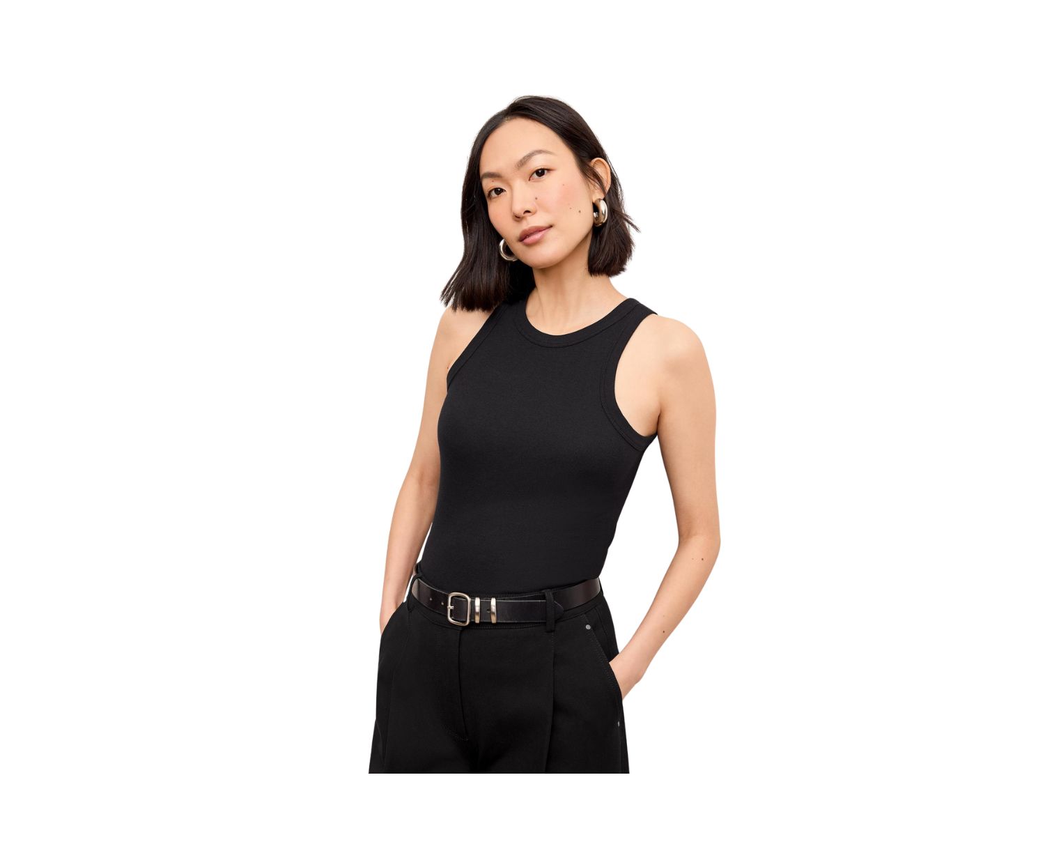 Women's Aubry Layering Tank - Organic Ribbed Pima Cotton