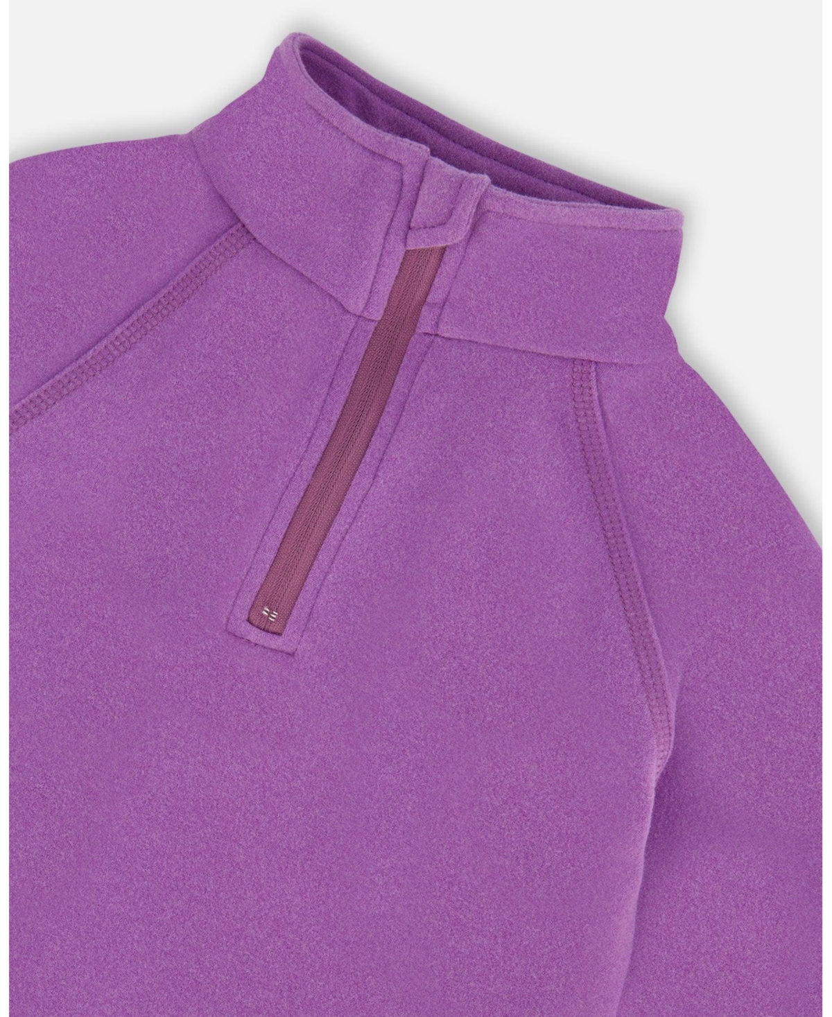 Deux par Kids Unisex Two-Piece Thermal Underwear Set Lavender