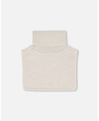 Kids Unisex Turtleneck Neckwarmer Off-White - Toddler|Child