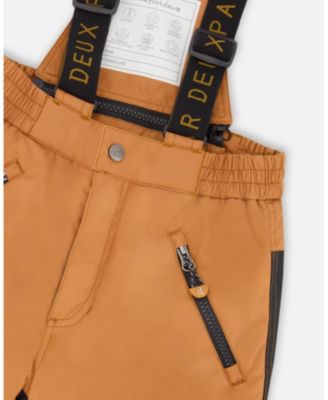 Toddler Boys Two-Piece Play Snowsuit with Printed Dinosaurs Jacket Brown - Toddler|Child