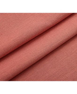 Teen Decor Poly Cotton Coral Colored Grommet Top Window Valance