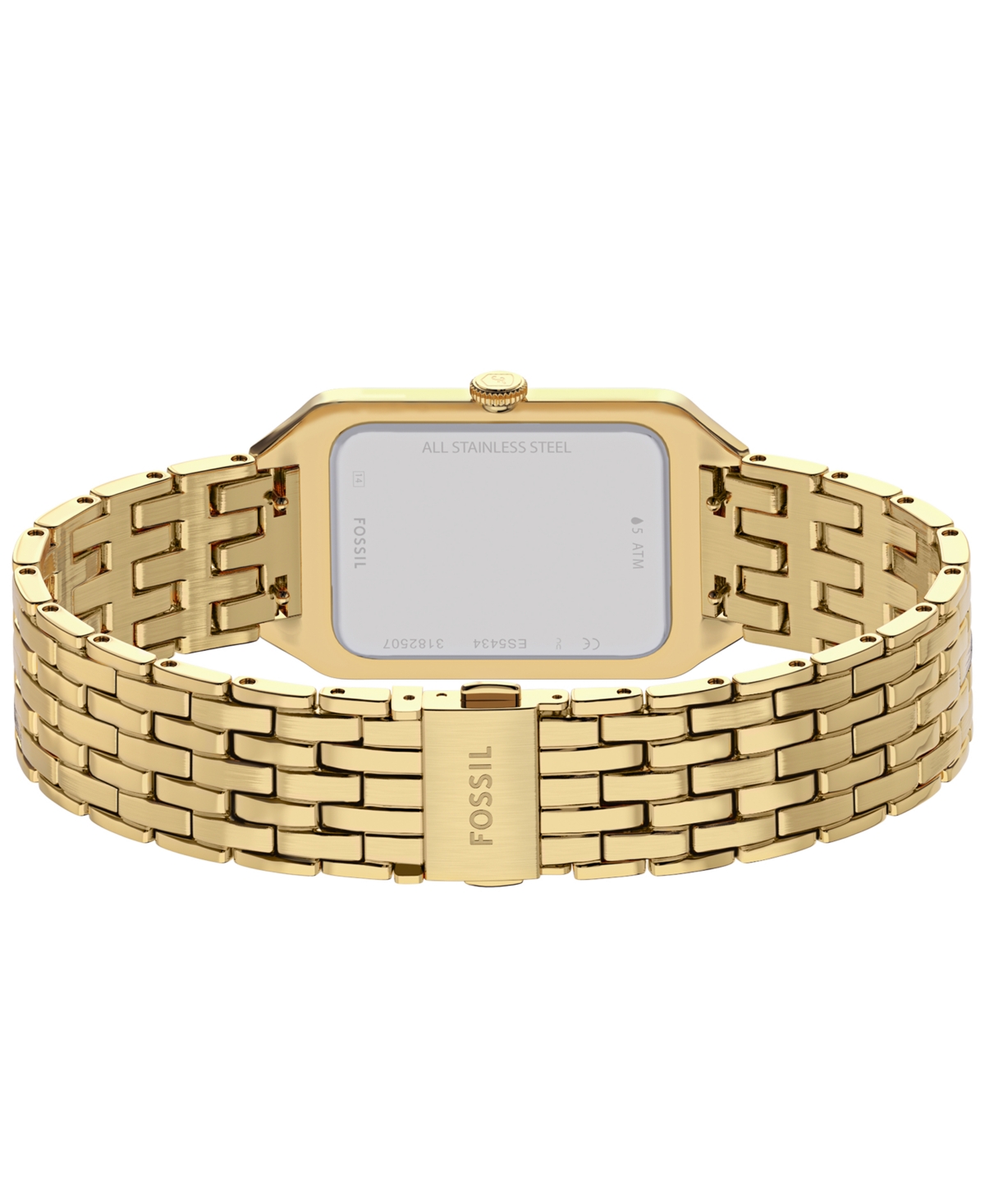 Fossil Women's Raquel Three-hand Date Gold-tone Stainless Steel Watch, 23mm In Gold