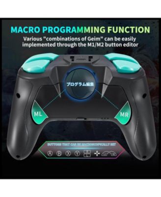 Wireless Switch 2 Controller for Nintendo Switch/Lite/OLED, Mouse Touch Back Buttons, Turbo, 6-Axis Gyro, Programmable, Wake Function