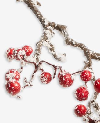 Nordic Wonderland Red Berry Pick Ornament, Macy's Exclusive